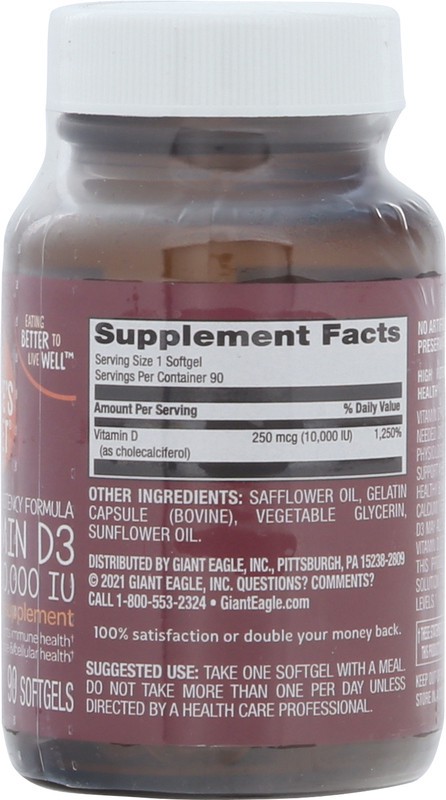 slide 2 of 5, Nature's Basket D3 10000Iu, 90 bc