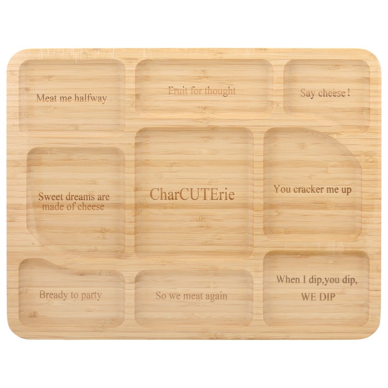 slide 1 of 4, Giant Eagle Bamboo Charcuterie Board, 1 ct