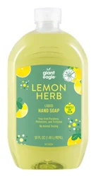 Giant Eagle Lemon Herb Liquid Hand Soap Refill, 50 Fl Oz, Family Size