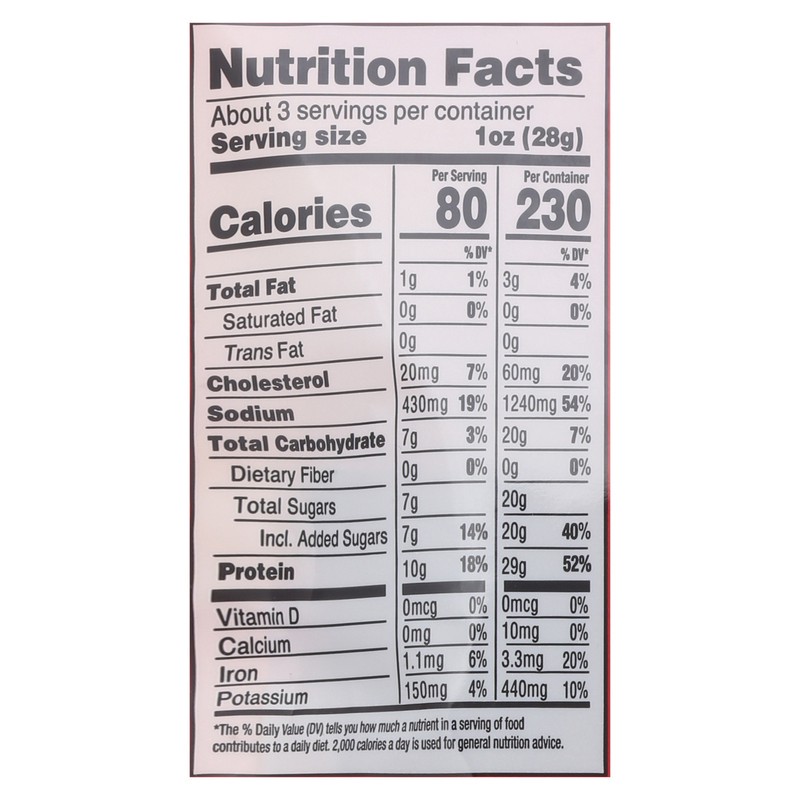 slide 5 of 5, Gg Sweet Heat Beef Jerky, 2.85 oz