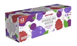 Giant Eagle Sparkling Water Mixed Berry, 12 Pack