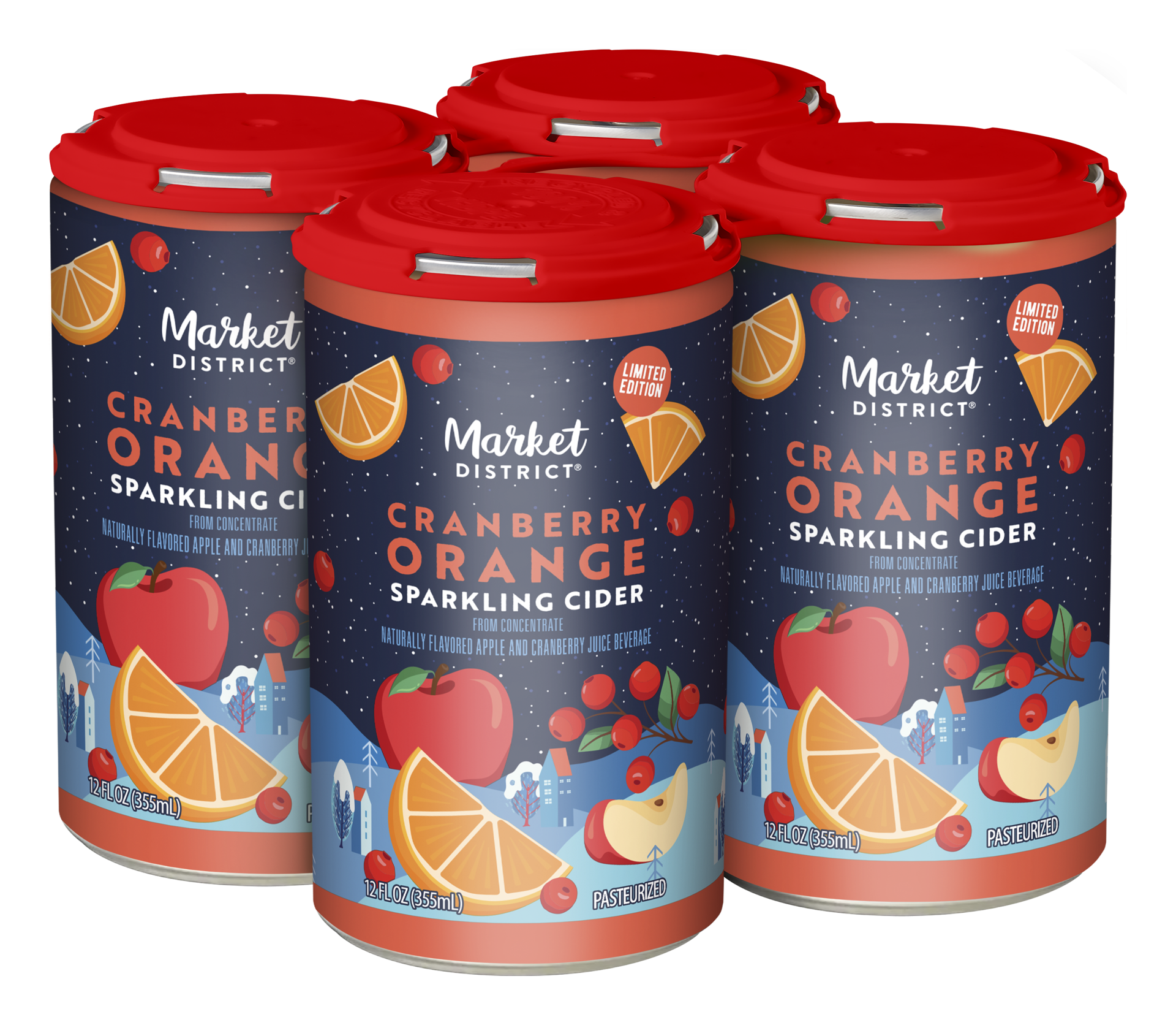 slide 1 of 1, Market District Cranberry Orange Cider, 48 oz