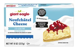Giant Eagle Neufchatel Cheese