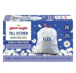 Giant Eagle Trash Bags, Scented, 13 Gallon