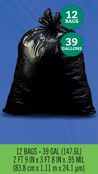 slide 1 of 2, Giant Eagle Trash Lawn/Leaf Bags, 39-Gallon, 12 ct