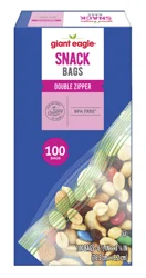 Giant Eagle Snack Bags Reclosable