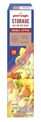 Giant Eagle Storage Bags, Resealable Gallon