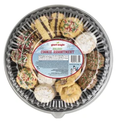 Giant Eagle Holiday Cookie Assortment Tray, Large