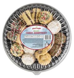 Giant Eagle Holiday Cookie Assortment Tray, Large