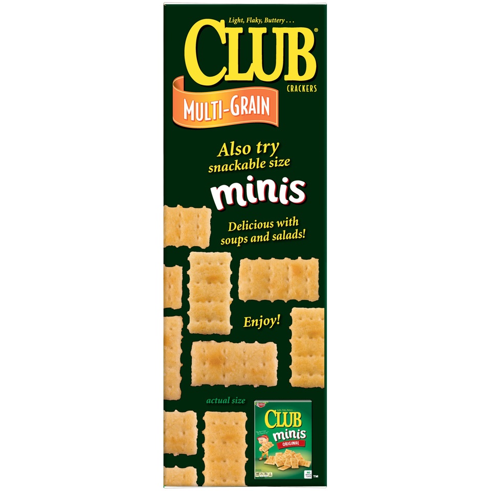 slide 2 of 3, Club Multi Grain Crackers, 12.7 oz
