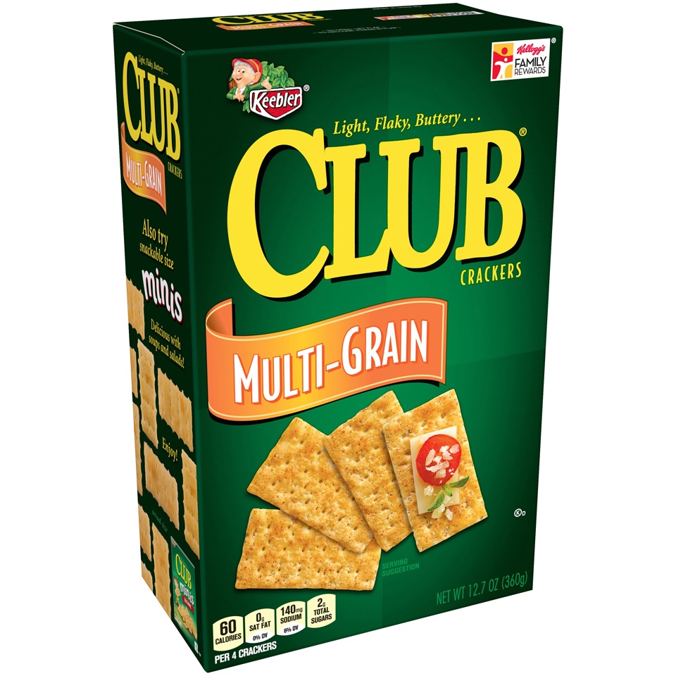slide 3 of 3, Club Multi Grain Crackers, 12.7 oz