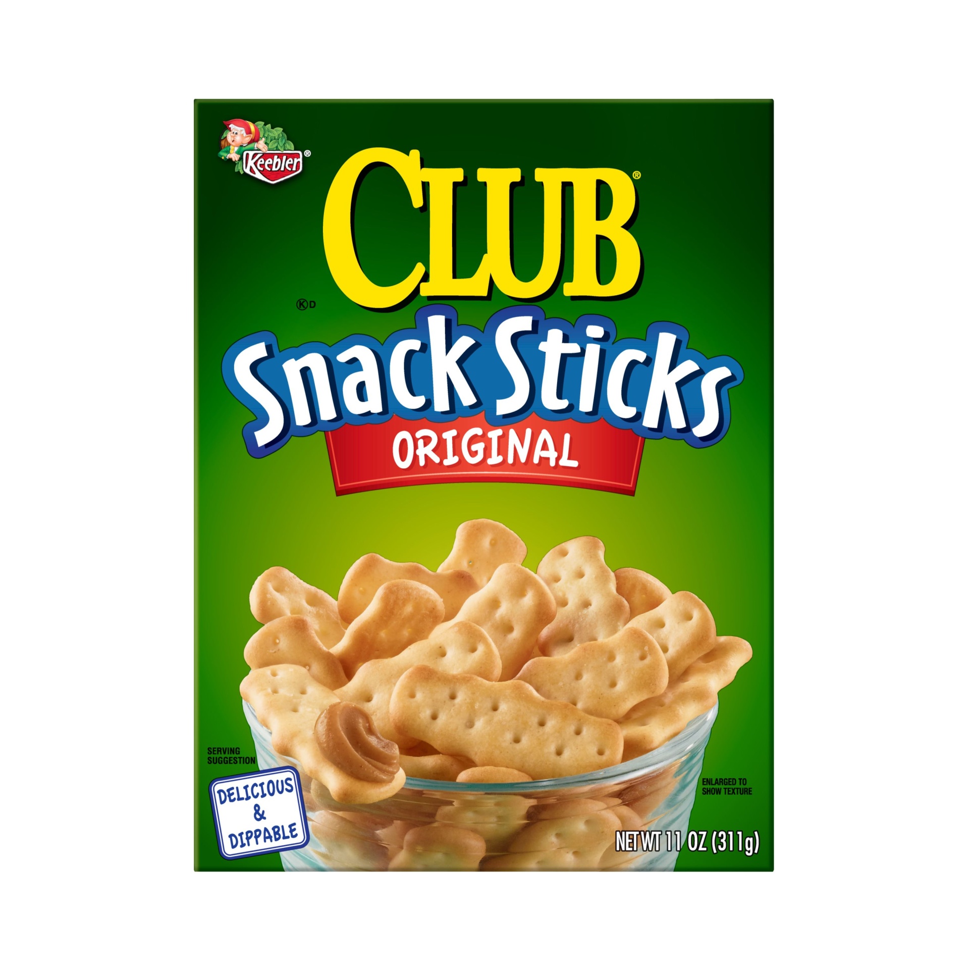 slide 3 of 7, Keebler Club Snack Sticks Crackers Original, 11 oz