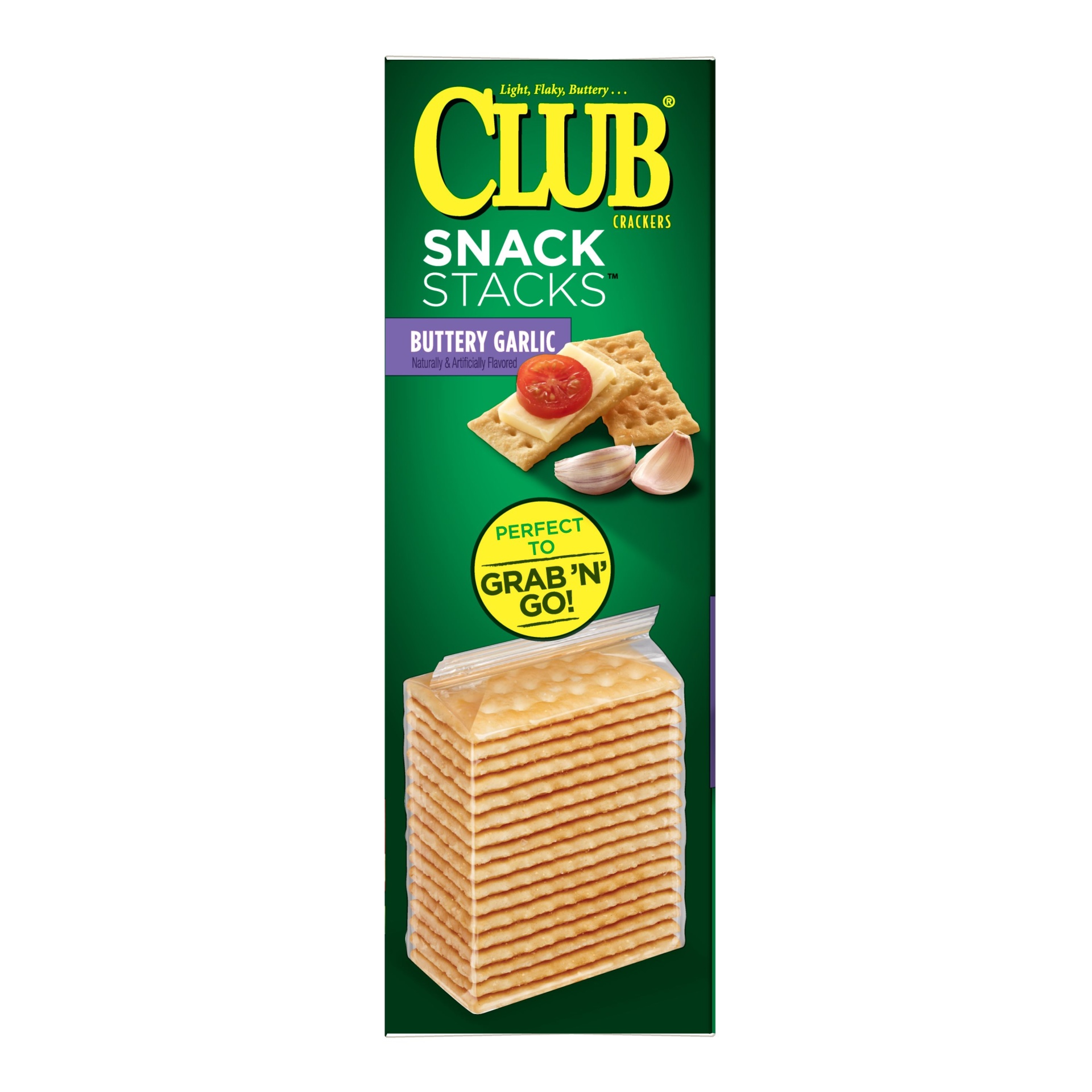 slide 2 of 7, Club Snack Stacks Buttery Garlic, 12.5 oz