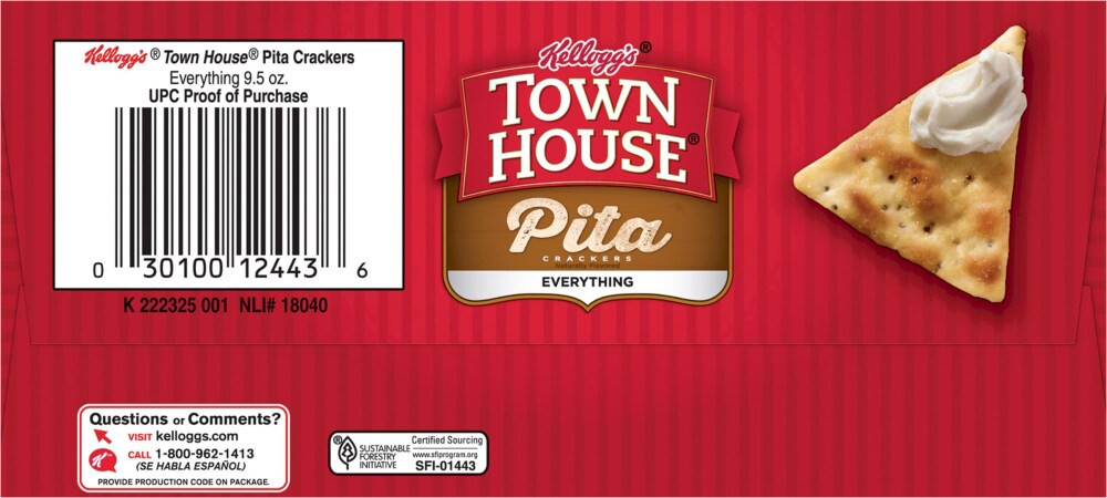 slide 5 of 6, Town House Pita Crackers Everything Flavor Oven Baked Crackers, 9.5 oz