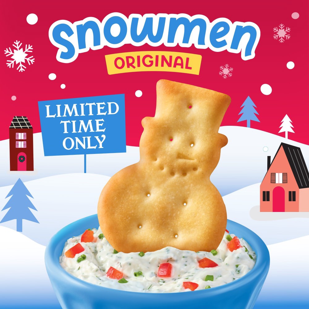 slide 4 of 6, Town House Snowmen Crackers Original, 11 oz