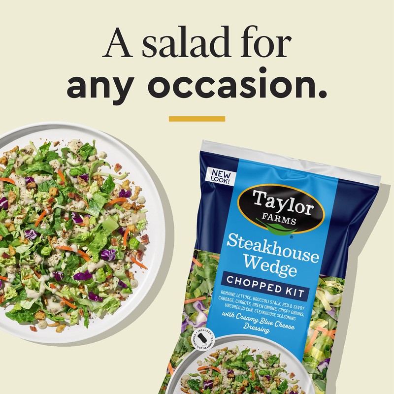 slide 5 of 5, Taylor Farms Steakhouse Wedge Chopped Salad Kit, 12.87 oz