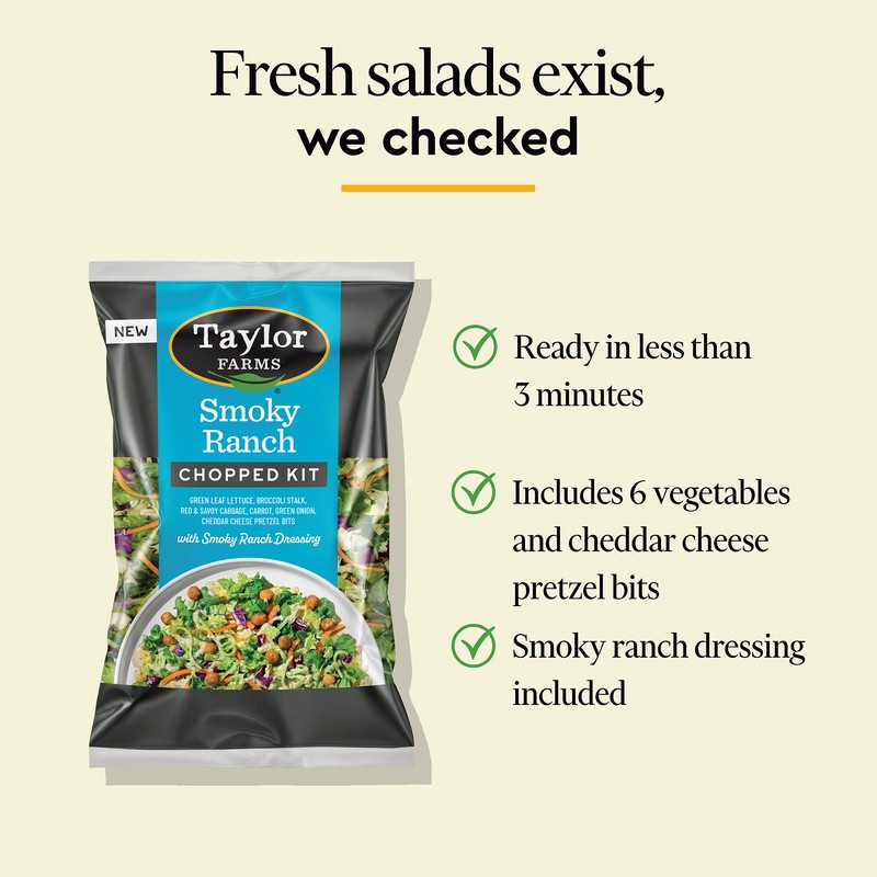 slide 5 of 5, Taylor Farms Smoky Ranch Chopped Salad Kit, 11.57 oz