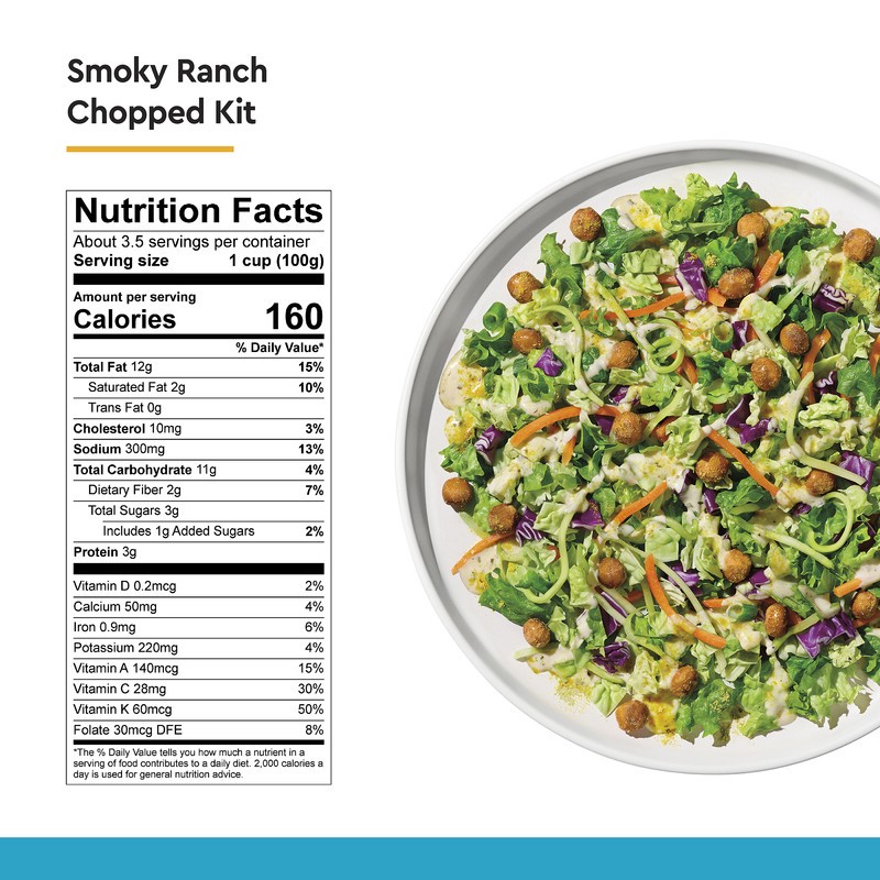 slide 2 of 5, Taylor Farms Smoky Ranch Chopped Salad Kit, 11.57 oz