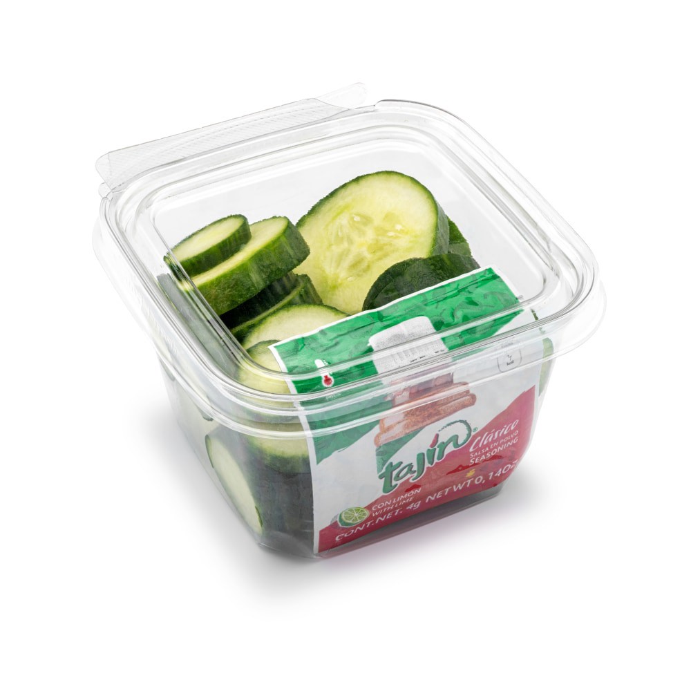 slide 1 of 1, Cucumber Slices With Tajin, 10 oz