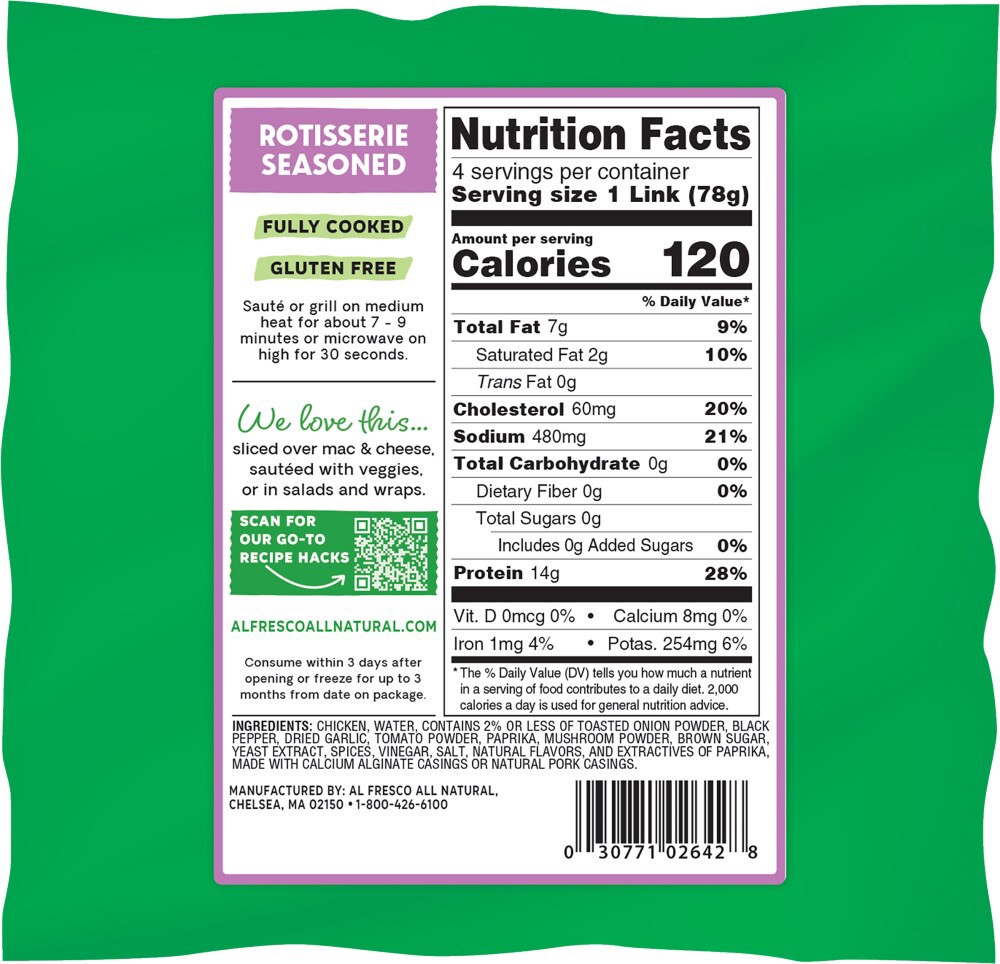 slide 2 of 2, Al Fresco Rotisserie Seasnd, 11 oz