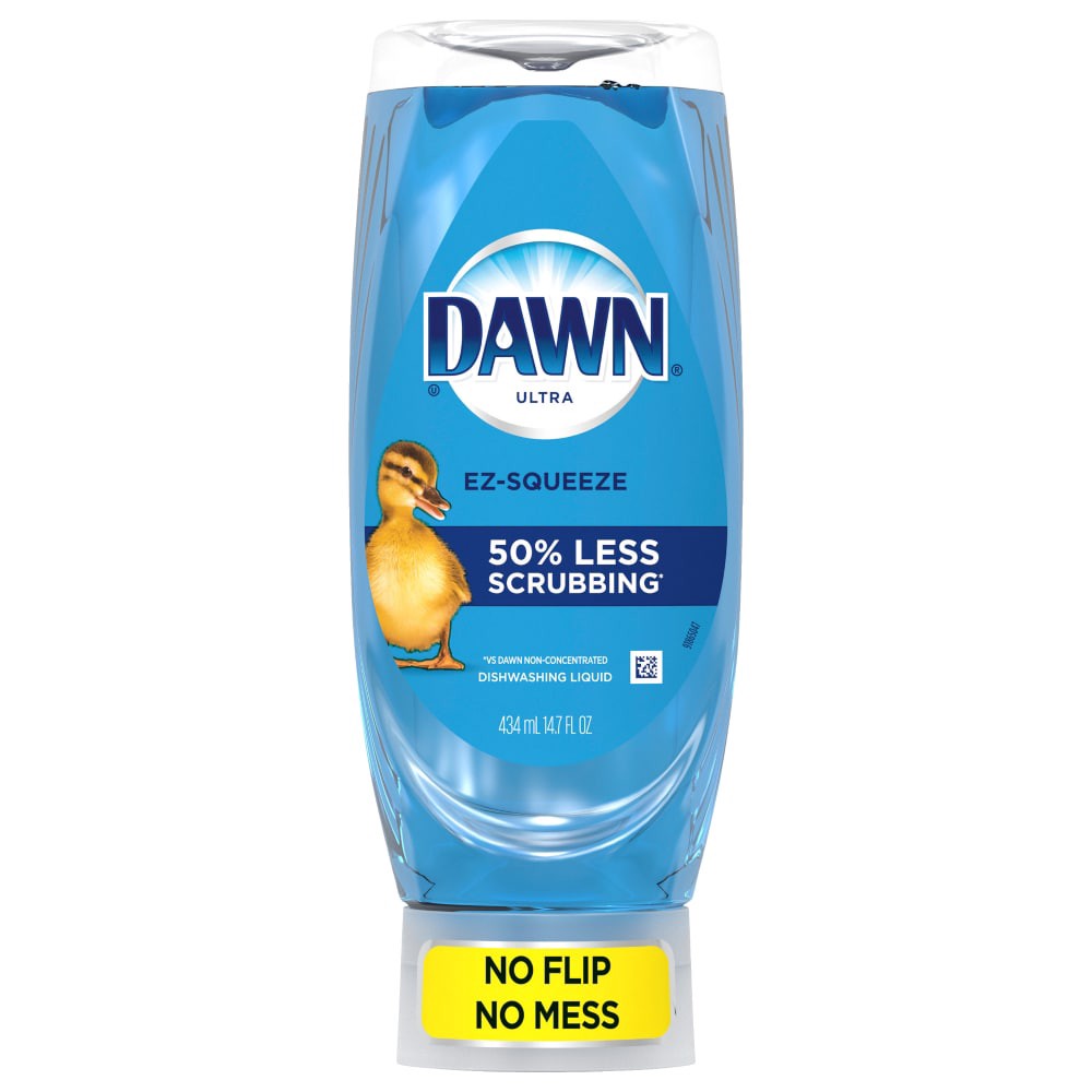 slide 2 of 3, Dawn Ultra EZ-Squeeze Dish Soap, Dishwashing Liquid, Original, 14.7 Fl Oz, 14.7 fl oz