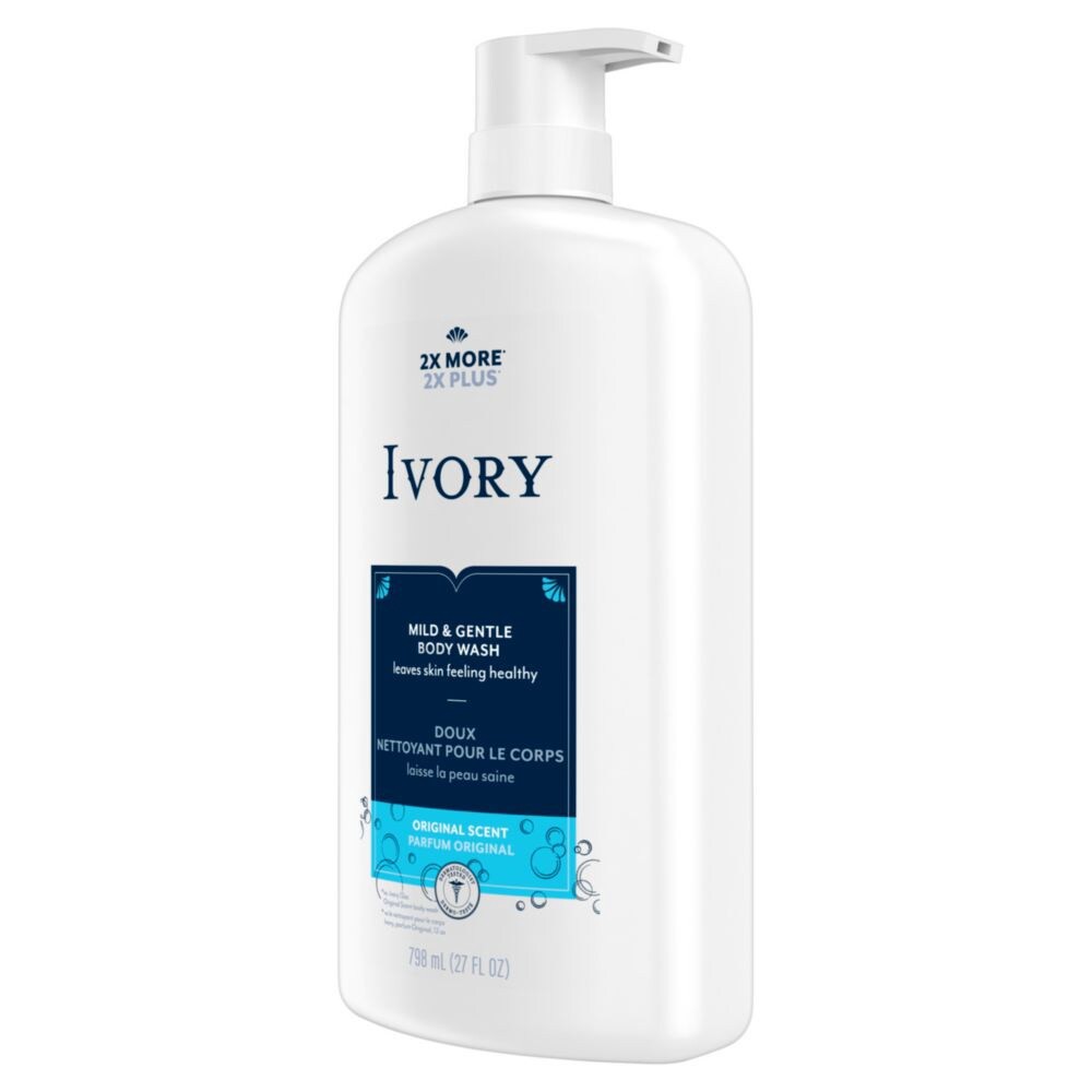 slide 4 of 4, Ivory Body Wash Original Scent, 887 mL, 27 fl oz