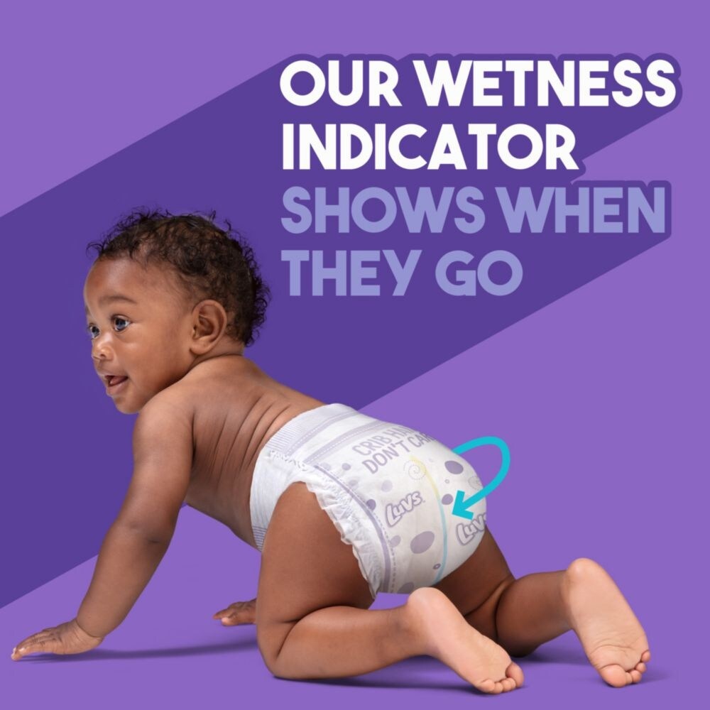 slide 6 of 6, Luvs Size 7 Base Diapers, 64 ct