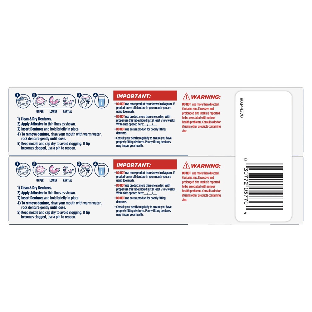 slide 5 of 6, Fixodent Professional Ultimate Denture Adhesive Cream for Full and Partial Dentures, 1.8 oz, 2 Pack, 1.8 oz, 2 ct