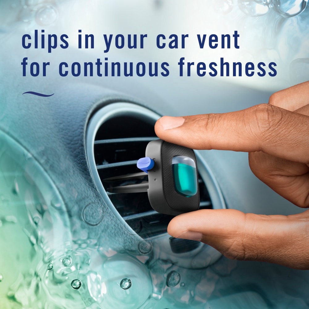 slide 2 of 6, Febreze Auto Vent Clips Unstopables Fresh Air Freshener 2 - 0.07 fl oz Each, 2 ct