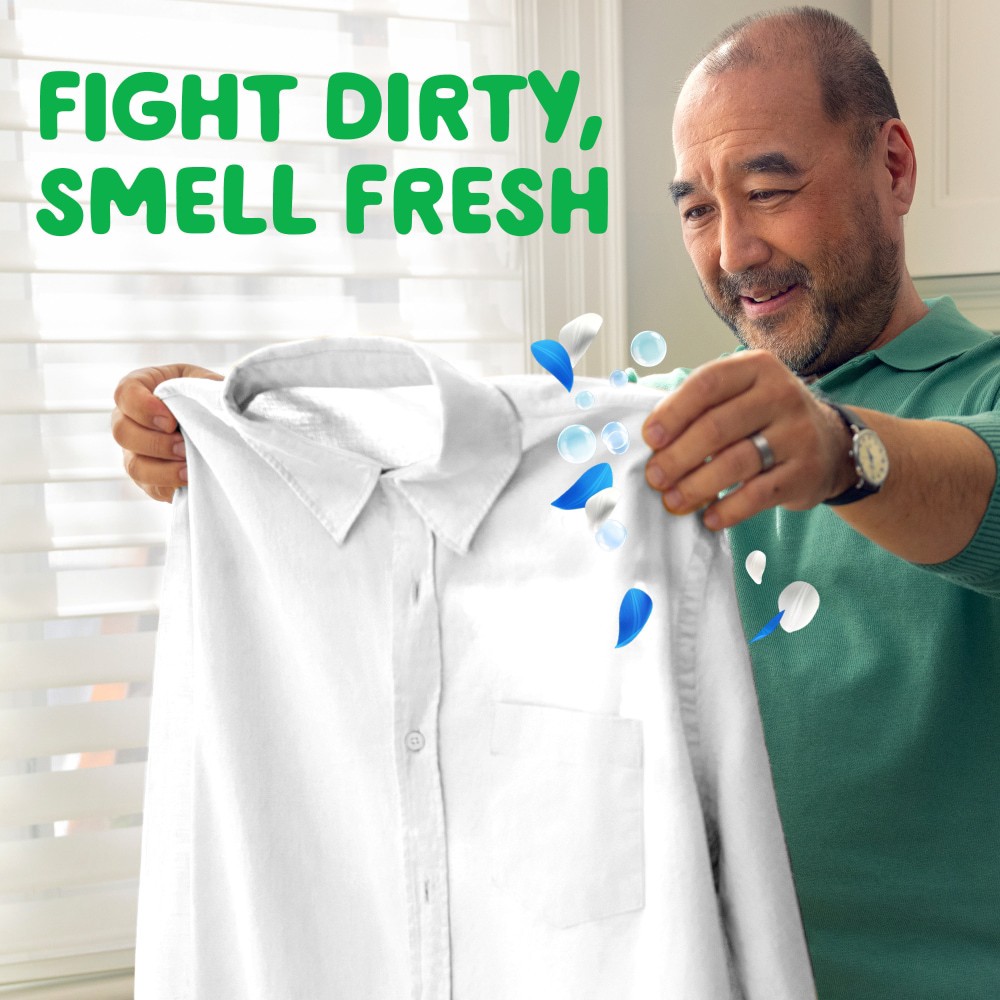 slide 4 of 6, Gain Flings Ultra Oxi Waterfall Delight Liquid Laundry Detergent Pacs, 60 ct