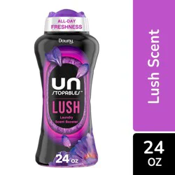 Downy Unstopables In Wash Scent Booster Beads, Lush Scent, 24 oz, Laundry Beads for Odor Protection, Downy Scent Booster Beads, Laundry Scent Boosters