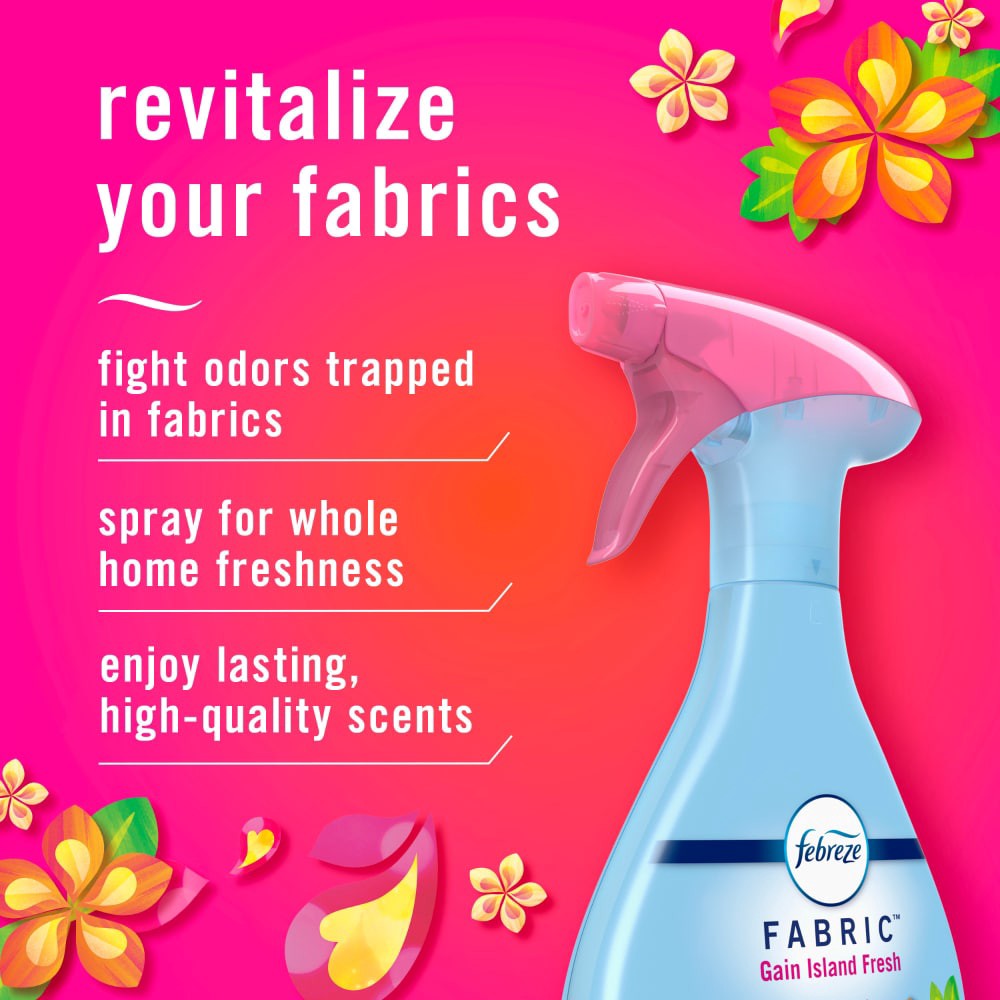 slide 3 of 6, Febreze Fabric Gain Island Fresh Fabric Refresher 23.6 fl oz, 23.6 fl oz