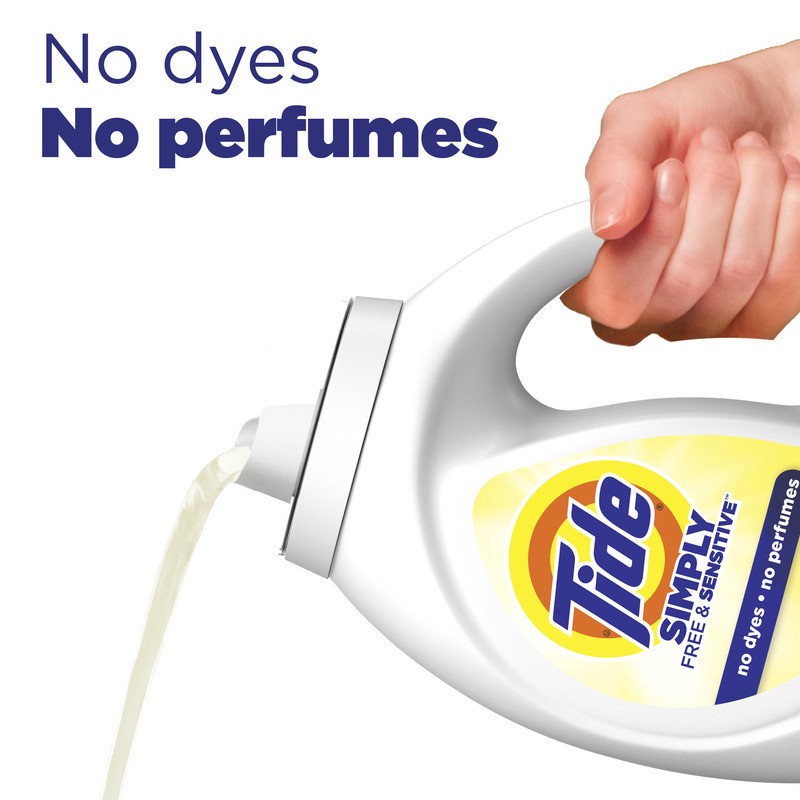slide 2 of 4, Tide Simply Liquid Laundry Detergent, Free & Sensitive Scent, 24 Loads, 32 fl oz, 32 fl oz
