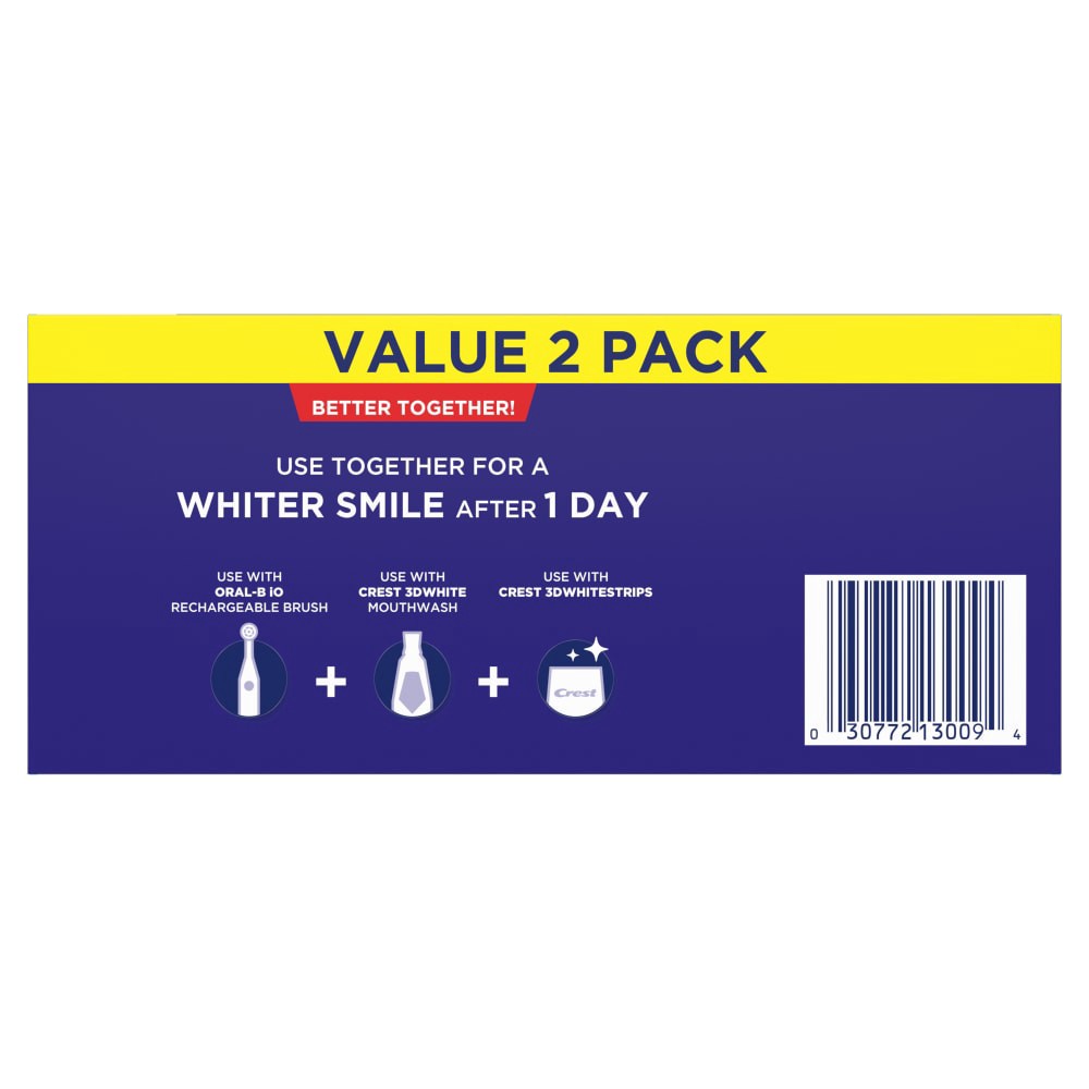 slide 3 of 6, Crest 3D White Stain Eraser Toothpaste Icy Clean Mint - 3.8oz/2pk, 2 ct; 3.8 oz