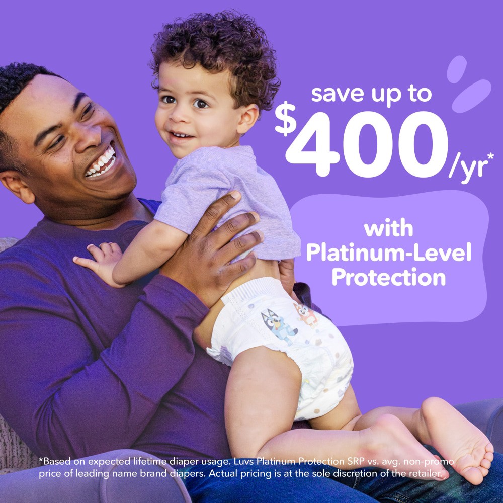 slide 5 of 6, Luvs Platinum Protection Baby Diapers, Size 5, 24 Count, 25 ct
