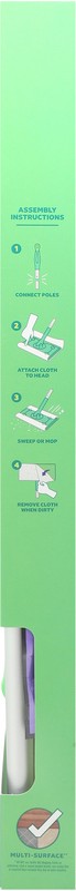 slide 2 of 4, Swiffer Sweeper 2-in-1 Dry + Wet Floor Mopping and Sweeping Kit, Multi-Surface Kit for Floor Cleaning, Kit Includes 1 Sweeper, 7 Dry Sweeping Cloths, 3 Wet Mopping Cloths, 1 ct