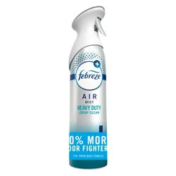 Febreze Air Mist, Air Freshener Spray, Odor Fighting Room Spray, Heavy Duty Crisp Clean Scent, 8.1oz, 8.1 oz
