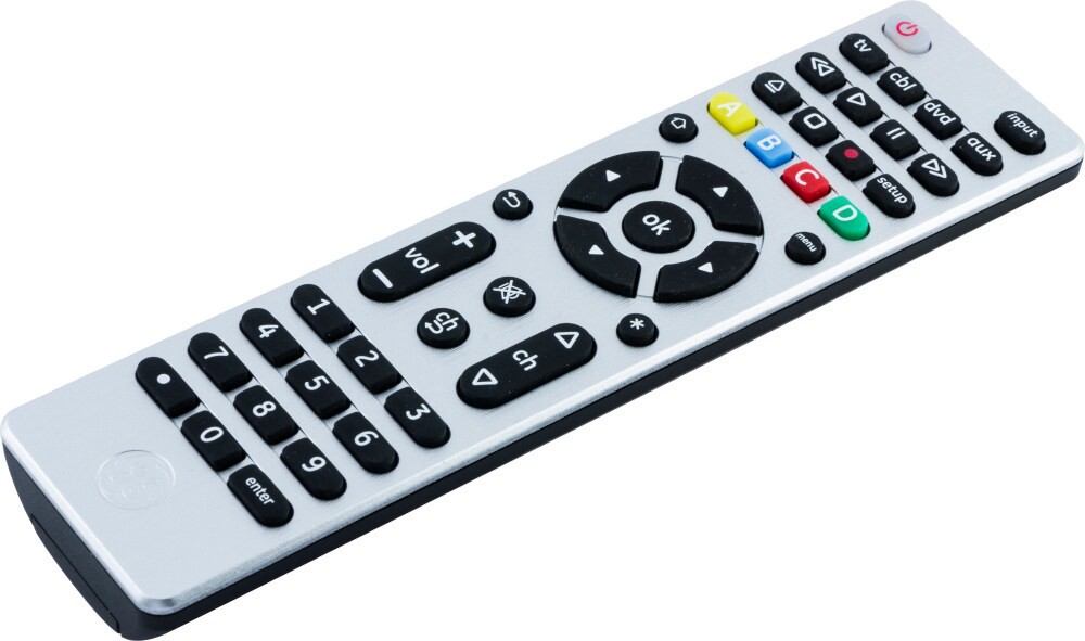 slide 2 of 5, Ge Designer Series 4-Device Universal Remote - Silver, 1 ct