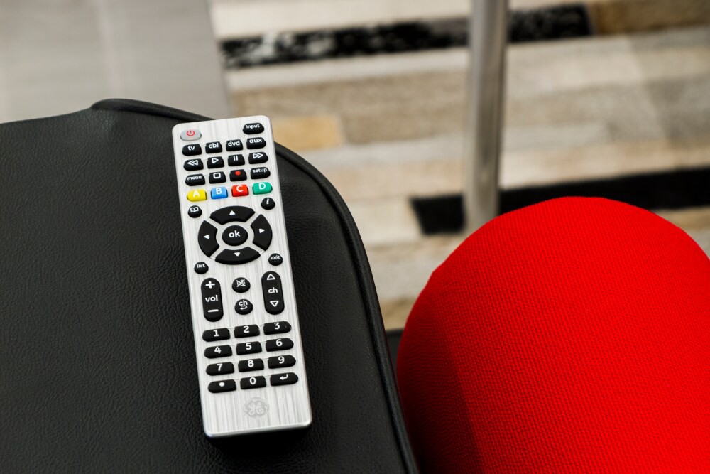 slide 4 of 5, Ge Designer Series 4-Device Universal Remote - Silver, 1 ct