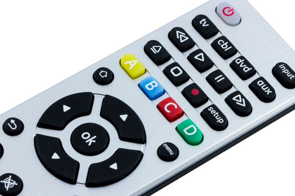 slide 3 of 5, Ge Designer Series 4-Device Universal Remote - Silver, 1 ct