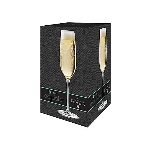 slide 1 of 1, Libbey Exquisite Champagne Glasses, 4 ct