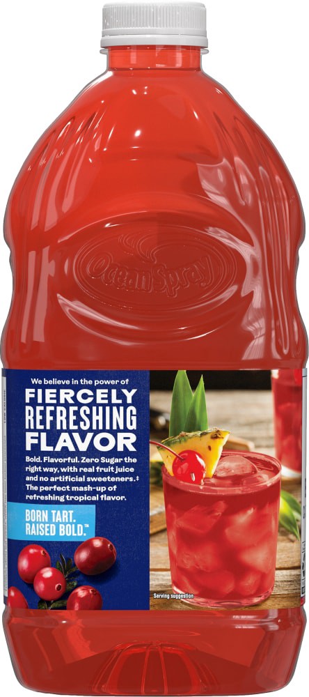 slide 3 of 4, Ocean Spray® Zero Sugar Tropical Punch Bottle, 64 fl oz