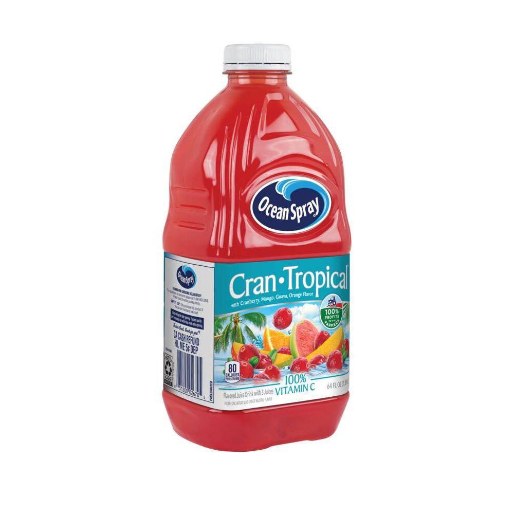 slide 2 of 4, Ocean Spray 64oz Cran Tropical, 64 fl oz