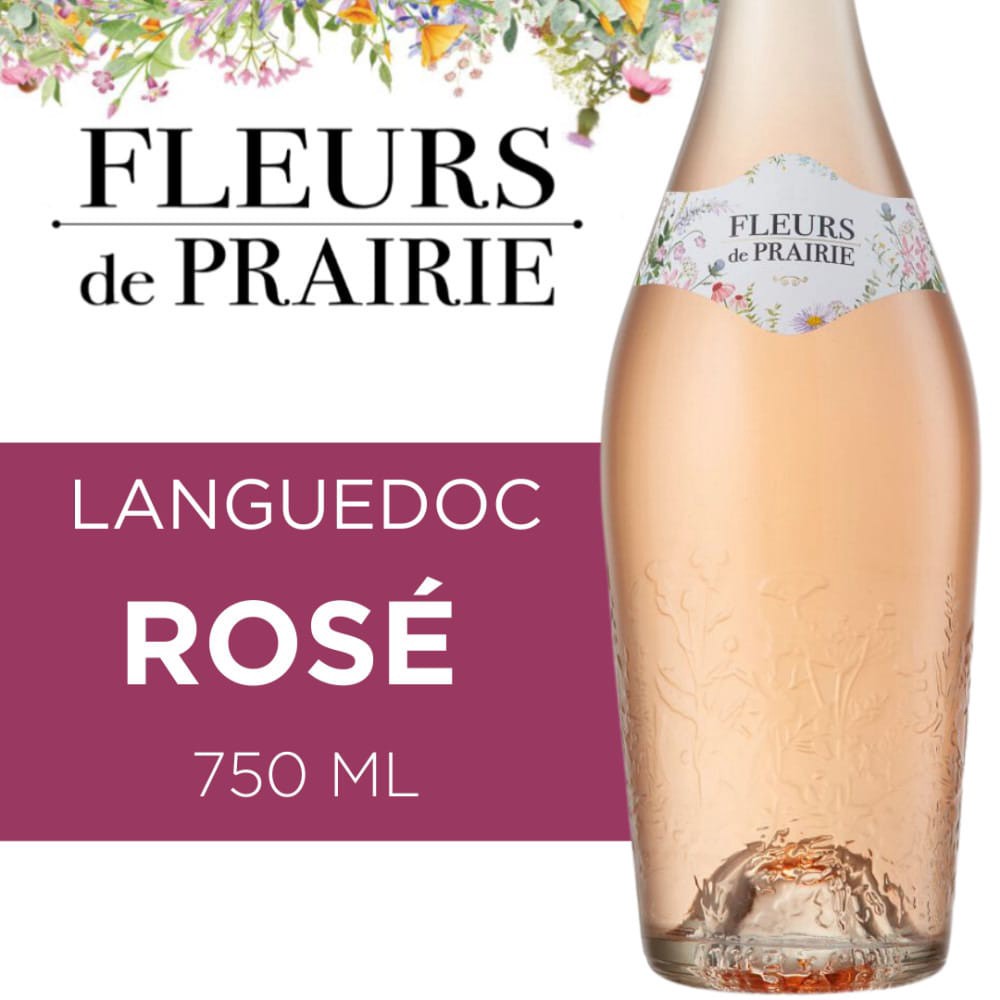 slide 2 of 6, Fleurs De Prairie Wine Rose, 750 ml