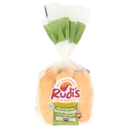 Rudi's Organic Rocky Mountain Sourdough Hot Dog Buns 6 Pack