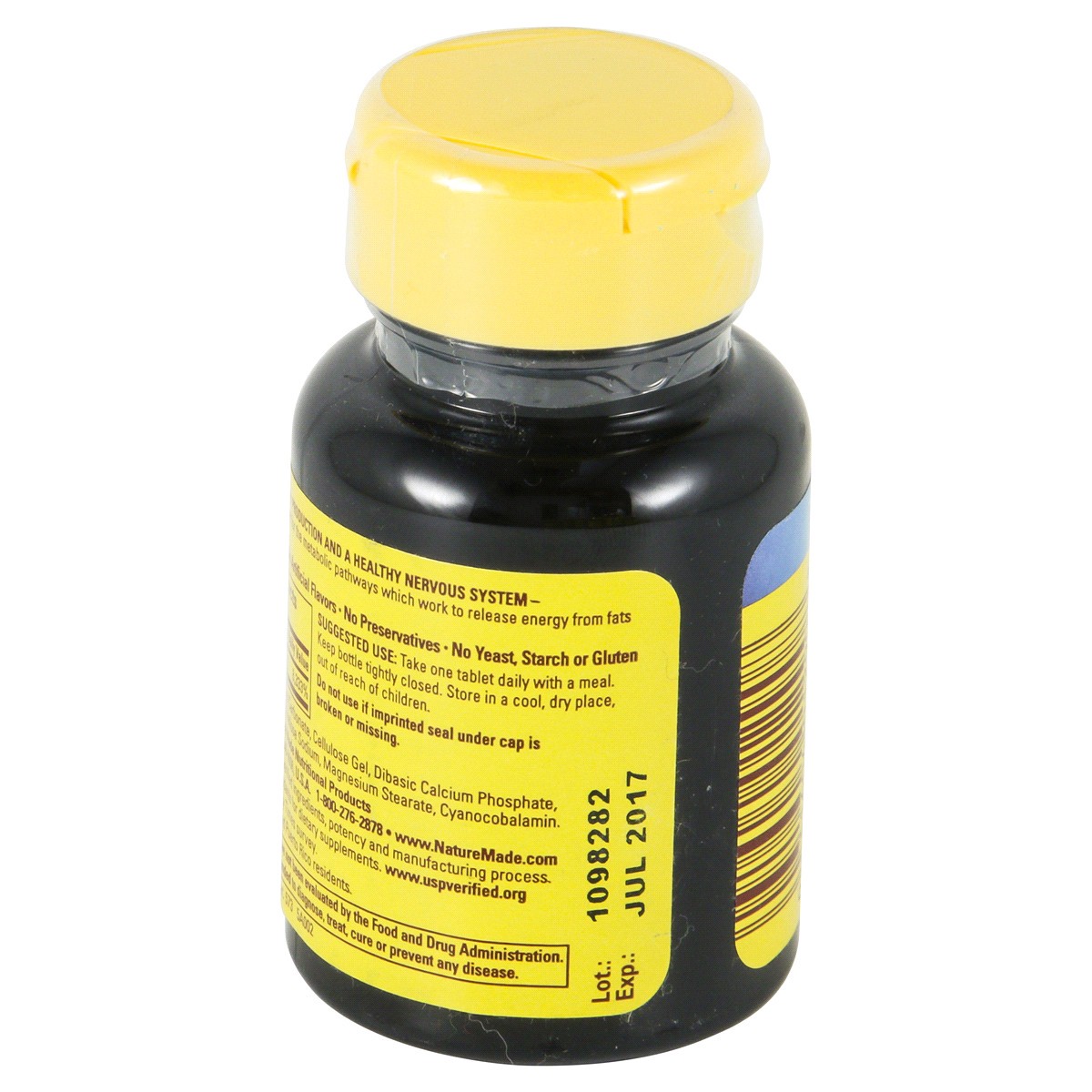 slide 4 of 4, Nature Made Vitamin B12 500 mcg, Dietary Supplement for Energy Metabolism Support, 100 Tablets, 100 Day Supply, 100 ct
