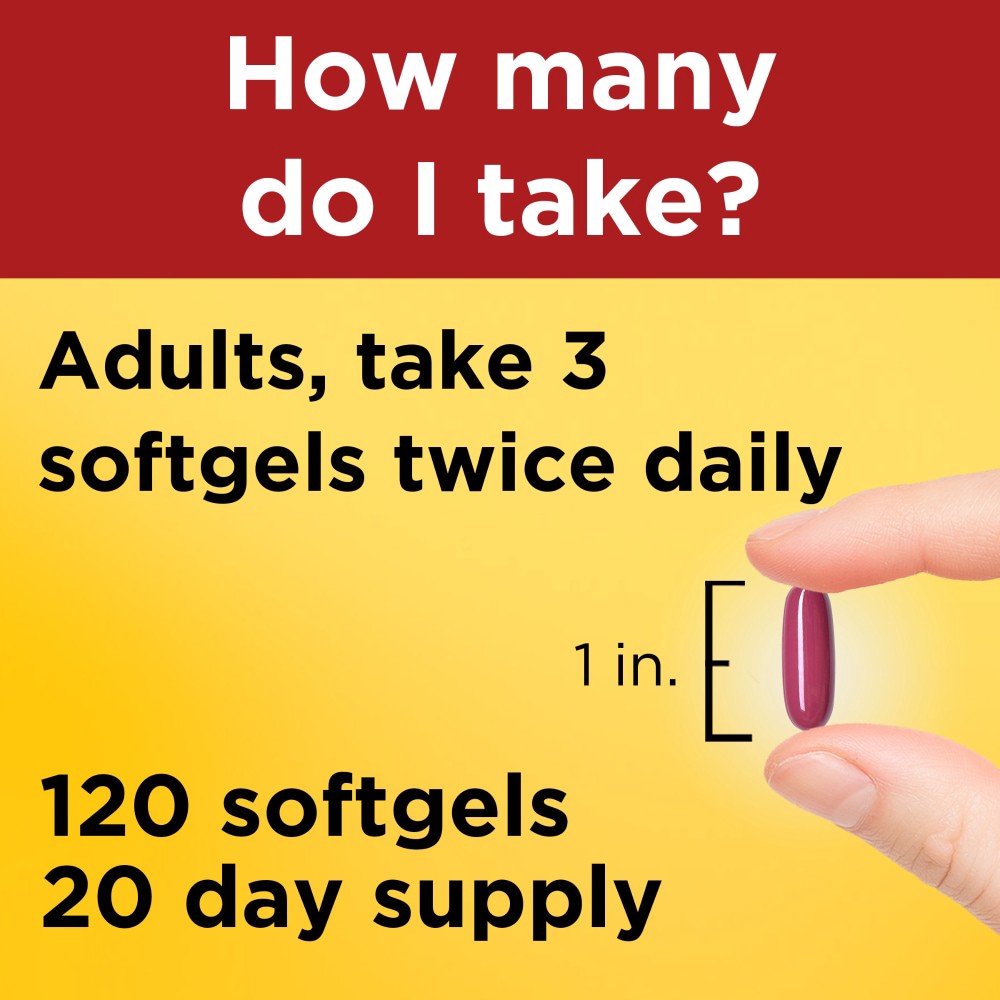 slide 4 of 4, Nature Made CholestOff Complete, Dietary Supplement for Heart Health Support, 120 Softgels, 20 Day Supply, 120 ct
