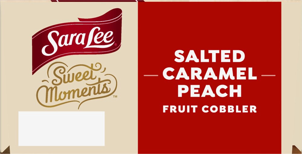 slide 3 of 4, Sara Lee  Sweet Moments Salted Caramel Peach Fruit Cobbler, 10 oz