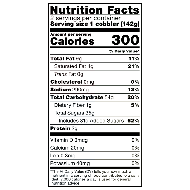 slide 2 of 5, Sara Lee  Sweet Moments Salted Caramel Peach Fruit Cobbler, 10 oz