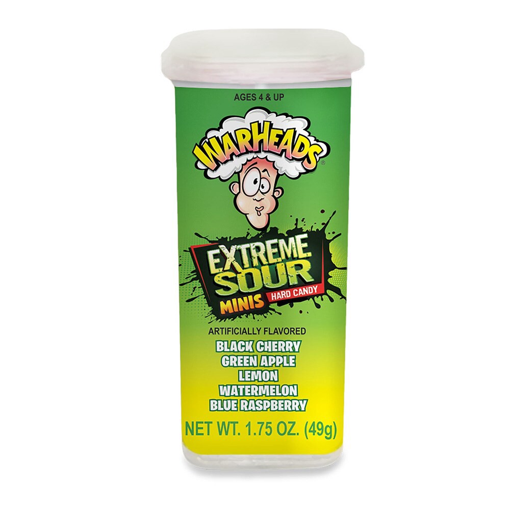 slide 2 of 2, Warheads Juniors Extreme Sour Mini Hard Candy, 1.75 oz